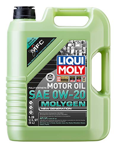 Liqui Moly 20438 Molygen New Generation SAE 0W-20 Synthetic Motor Oil, 5 Liter
