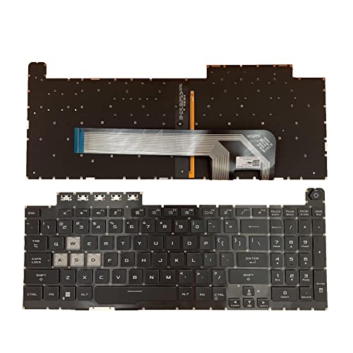 Laptop Replacement US Layout RGB Colorful Backlight Keyboard for ASUS TUF Gaming 8 F15 FX506 FA506 FA506II FX506H FA506Q FX506L FA506H F17 FX706 FX706L FA706U FX706U FA706 661VUS00