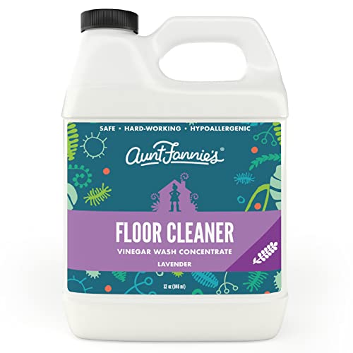 Aunt Fannie's Floor Cleaner Vinegar Wash - Multi-Surface Cleaner, 32 oz. (Single Bottle, Lavender)