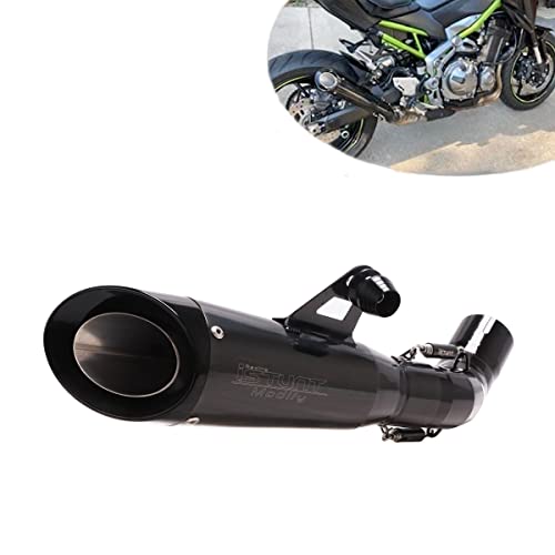 YOSAYUSA Motorcycle Exhaust System 2" Inlet Slip On Muffler Silencer Tail Pipe Muffler for Kawasaki Z900 2017 2018 2019 2020 2021 2022