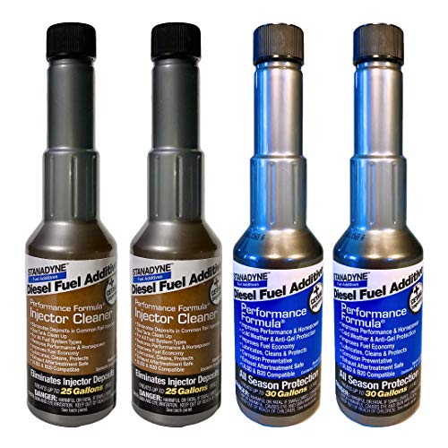 Stanadyne Performance Formula Bundle with Injector Cleaner Diesel Fuel Additive, 8 Ounce, 4 Pack