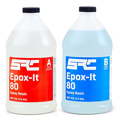 Specialty Resin & Chemical Epox-It 80 (1 Gal)| Clear Epoxy Resin Kit for Beginners & Experts| Clear Epoxy Coating for Bar Top, Countertop, Tabletop|Crystal Clear formula for Jewelry, Art, & Laminating