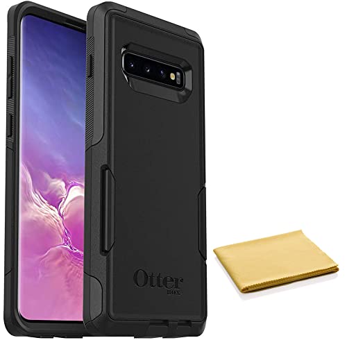 OtterBox Commuter Series Case for Galaxy S10+ Plus - Includes Cleaning Cloth - Eco-Friendly Packaging - Black