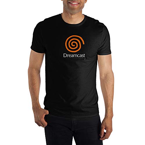 Dreamcast Retro Fame Console Mens Black Graphic Shirt-L