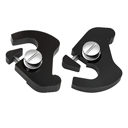 PBYMT Black Detachable Mounting Luggage Rack Latch Clips Compatible for Harley Davidson Softail Sportster Touring Street Glide Road King Electra Glide 1986-2023