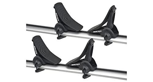 Rhino Rack Nautic 570 Side Loading SUP or Kayak Carrier with Tie-Downs & Universal Roof Rack Mounting System; Large Padded Cradles for Gentle Watercraft Transportation, Black (570)