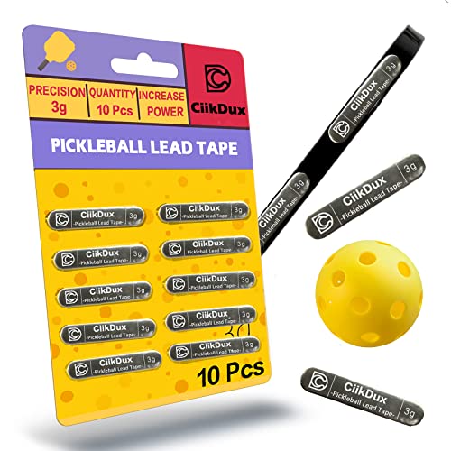 CiikDux Pickleball Lead Tape, Add 3g Bars to Increase Power and Control, Ideal for All Skill Levels (Black)