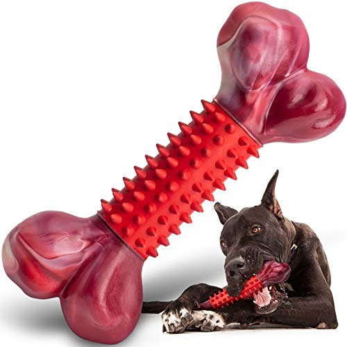 Apasiri Tough Dog Toys for Aggressive Chewers Large Breed, Dog Chew Toys, Durable Dog Toys, Dog Bones Made with Nylon and Rubber, Big Indestructible Dog Toy, Medium Puppy Chew Toys Teething chew Toys