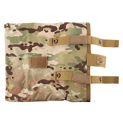 CAT Outdoors MOLLE Dump Pouch Large with Drawstring - Foldable Tactical Mag Dump Pouch for Duty Belt - Roll Up Dump Bag Tactical for Airsoft Magazine - MOLLE Drop Pouch Tactical (Multicam)