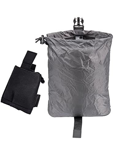 OneTigris Dump Pouch - Tactical Belt Mounted MOLLE Dump Pouch, Roll Up Foldable Magazine Mag Pouch, Quick-Release Utility Waist Bag, Balck