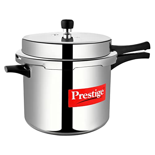 Prestige Popular Pressure Cooker, 10 Liter, Silver