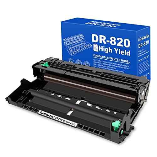 GALADA Compatible Drum Unit Replacement for Brother DR820 DR-820 for Brother HL-L6200DW HL-L6200DWT MFC-L5850DW MFC-L5900DW HL-L5200DW MFC-L5700DW MFC-L5800DW MFC-L6800DW PrinterBlack,1 Pack