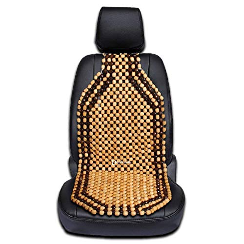 Zento Deals Wood Beaded Comfort Seat Cushion Seat Cover