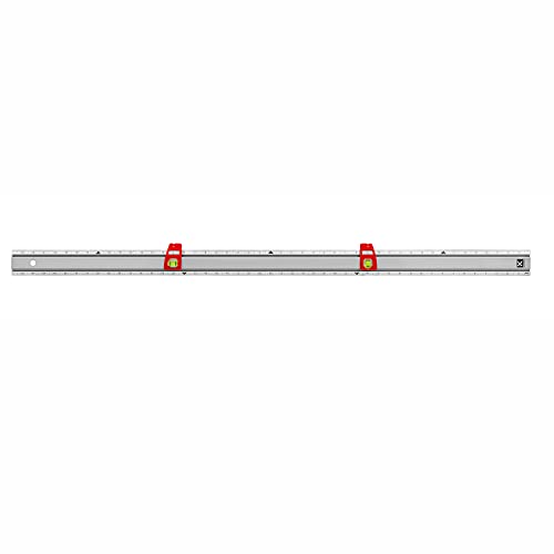 Kapro - 314 Set & Match Ruler - Layout and Marking Tool - Sliding Vials with  English Gradations - Includes Two Slide & Lock Vials, Zero-Center Scale, and Anti-Slip Feature - Aluminium - 48 Inch