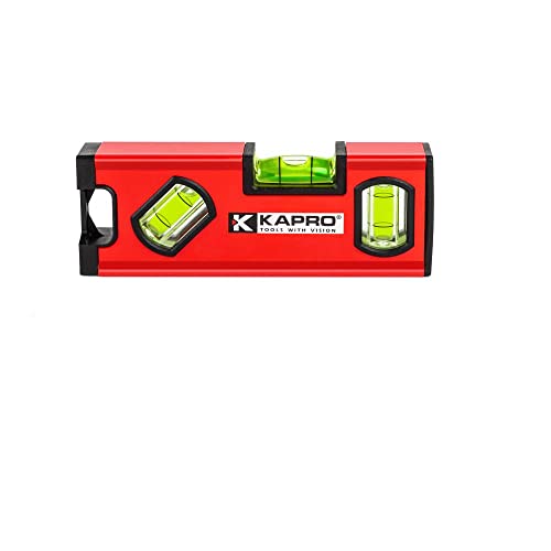 Kapro - 771M TWIN Magnetic Heavy Duty Toolbox Level - For Leveling and Measuring - Features V-Groove and Magnet Base - VPA Certified - 6 Inch