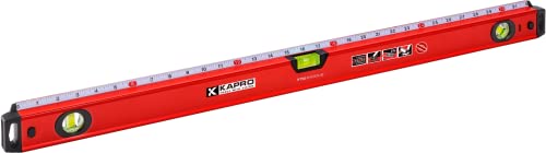 Kapro - 770 Exodus Professional Box Level - 32" - With 45 Vial & Ruler - For Leveling, Measuring, Marking, and Cutting - Features 3 Vials, Precise Straightedge, and Wall-Grip