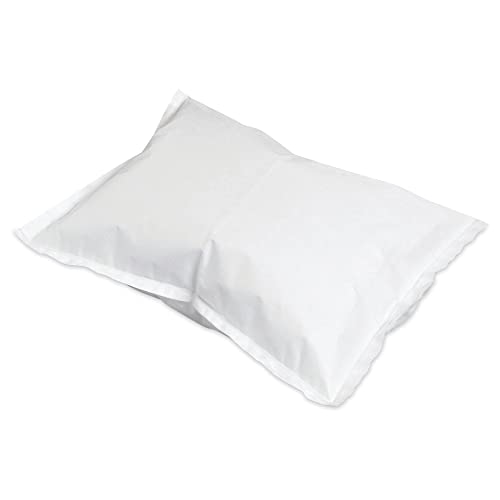 McKesson Pillowcases, Disposable, White, Fabricel Material, Standard Size, 21 in x 30 in, 100 Count