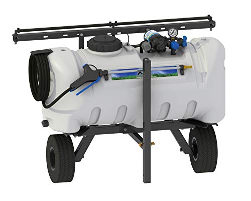 Master Manufacturing 25 Gallon Deluxe Lawn Trailer Broadcast Sprayer, 2.2GPM