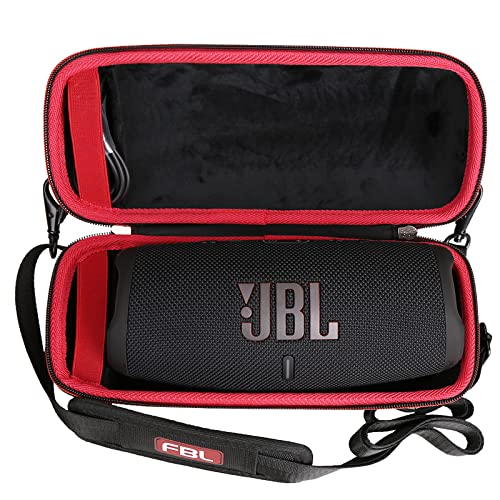 FBLFOBELI Hard Portable Carrying Case for JBL Charge 4 / Charge 5 Durable Bluetooth Speaker Cases Protector with Shoulder Strap