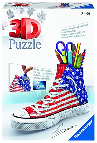 Ravensburger Sneaker American Style 112 Piece 3D Jigsaw Puzzle for Kids and Adults - Easy Click Technology Means Pieces Fit Together Perfectly