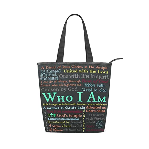 Bible Tote Bag Christian Inspirational Scripture Gift Bags Church Bag for Women Mothers Day Religious Handbags