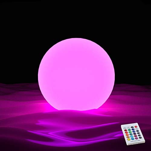 YESIE Rechargeable Floating Pool Lights, 3-Inch LED Ball,Hot Tub Accessories,Remote Control,Orb Lamp for Above Ground Pools,Party Decoration