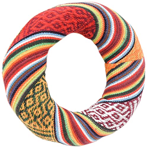Silk Brocade Cushion Pillow for Tibetan Singing Bowl Handmade in Nepal Round Cushion for Sound Bowls (5 Inches, Rainbow)