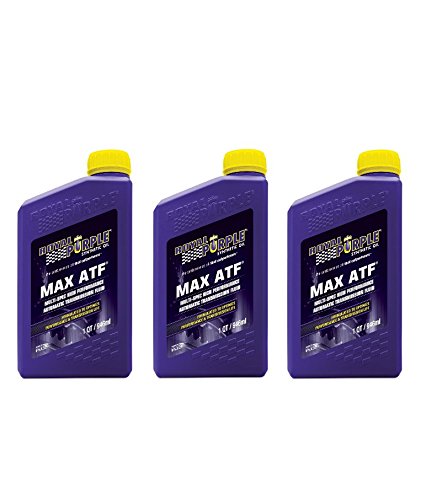 Royal Purple 01320 / 301143 Max ATF Synthetic High Performance Automatic Transmission Fluid with High Film Strength - 1 qt (Case of 3)