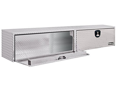 Buyers Products 1701565 Diamond Tread Aluminum Topsider Truck Box with T-Handle Latch, 18 x 16 x 90 Inch