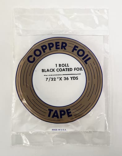 Edco 7/32" Copper Foil - Black Back - 1 Pack
