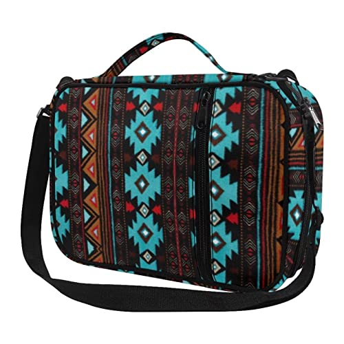 HELLHERO Boho Bible Cover Aztec Western Bible Bag for Women Men Adults Kids Crossbody Messenger Bags Carrying Book Case Protable Tote Handbag