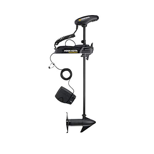 Minn Kota 1358790 PowerDrive Freshwater Electric-steer Bow-Mount Trolling Motor with Digital Maximizer, 45 lbs Thrust, 48" Shaft