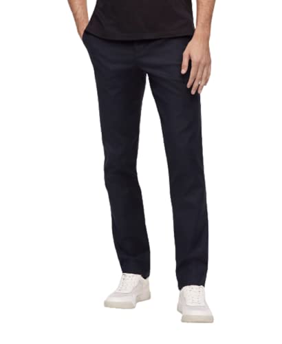 Calvin Klein Men Modern Stretch Wrinkle Resistant Chino Pants in Slim Fit, Sky Captain, 32x32