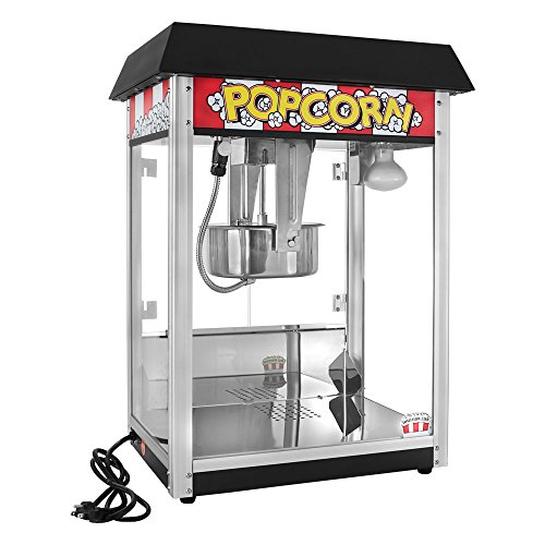 Concession Land - 8 oz. Black Popcorn Machine, Each