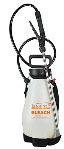 Smith Performance Sprayers 190447 2 Gallon Bleach Sprayer for Pros Removing Mold, Degreasing or Cleaning, White