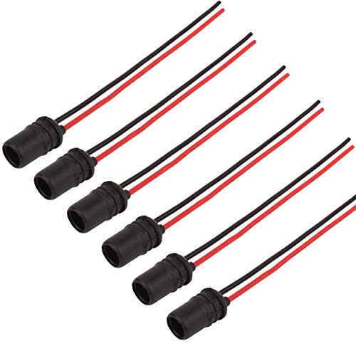 WINKA T10 W5W 194 LED Bulbs Sockets Pre-Wired Harness Connector Adapter for Auto Car 6PCS