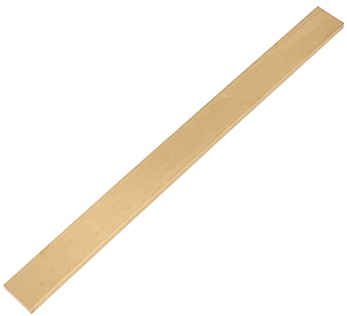 VERNUOS 1/4" x 1" C360 Brass Flat Bar 12" Long Solid .230" Mill Stock