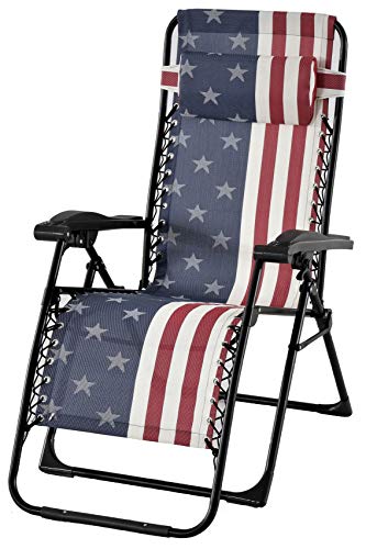 American Flag Zero Gravity Lounge Chair