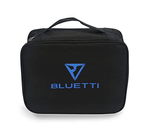 BLUETTI Carrying Case 9.4 * 7.4 * 3.9in, Power Bank Pouch Bag USB Cable Bag for Cable, Cord, Charger, Phone, Earphone Black