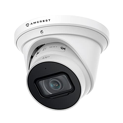 Amcrest 4K Optical Zoom AI IP PoE Camera, Varifocal 8MP Outdoor IP POE AI Camera Turret, Face Detection, Human/Vehicle Detection, 2.7mm~13.5mm Lens, IP67, 5X Optical Zoom (IP8M-VT2879EW-AI)