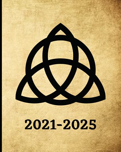 2021-2025: Five Year Witch Planner: 5 Year Monthly Planner + Grimoire, Two Pages Per Month, with Holidays, Includes Spell Paper, Space for Contacts, ... Notes, and more, Vintage Gothic Illustrations