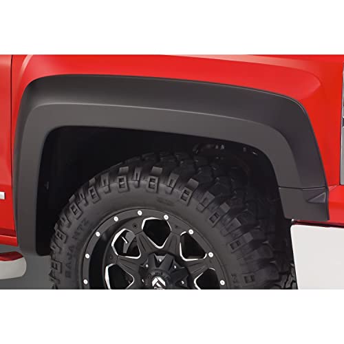 Bushwacker Extend-A-Fender Extended Front Fender Flares | 2-Piece Set, Black, Smooth Finish | 40125-02 | Fits 2019 Chevrolet Silverado 1500 LD; 14-18 Silverado 1500; 15-19 Silverado 2500 HD/3500 HD