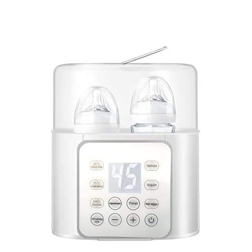 Sohapy Baby Bottle Warmer, Fast Baby Food Heater Defrost BPA-Free Warmer Accurate Temperature Control for Breastmilk or Formula9-in-1 Double Fast Warmer Bottle for Babies
