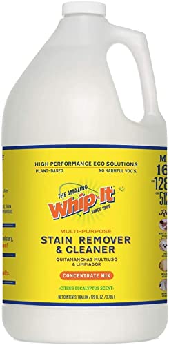 Whip It Cleaner Concentrate, Multi Purpose Stain Remover, Plant Based Enzyme Cleaner, Cleaning Food, Grease, Coffee, Wine, Baby Stains, Over 500 uses, Made in the USA, 1 Gallon,128-ounce