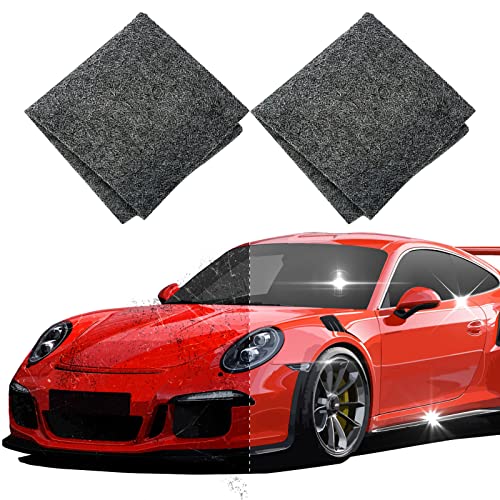 TRIIR 2PCS Nano Sparkle Cloth for Car Scratches, Magic Scratch Remover Cloth for Car Paint, Car Polishing and Water Spots Repairing