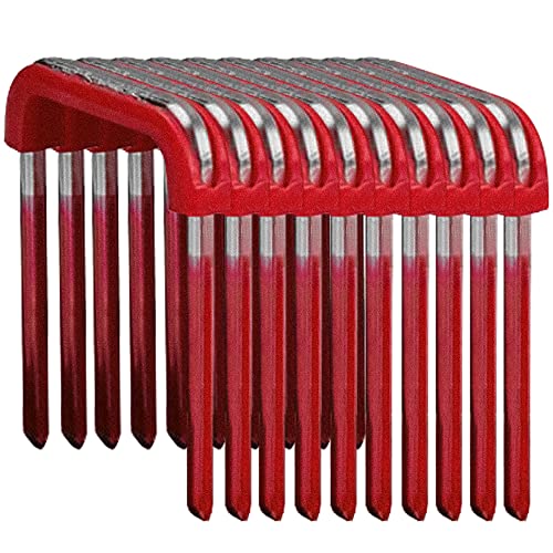 Fortool 1-Inch Insulated Cable Staples (600 Staples Each Package), Fits for Milwaukee M12 Cable Stapler (2448), for Fastening Electrical Cables to Wood Surfaces