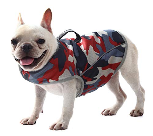 Dog Anxiety Jacket- Keep Calmig Vest Reflective Thunder Coat with D-Ring and Training Handle for Small Medium Large Dogs,Camouflage