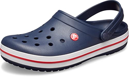 Crocs unisex adult Men's and Women's Crocband Clog, Navy, 8 Women 6 Men US