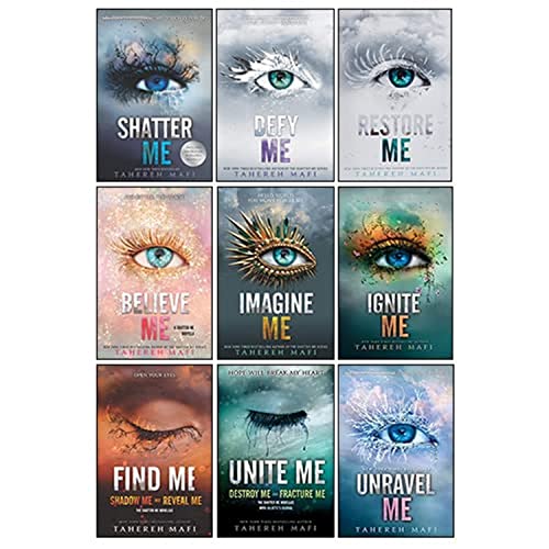 Shatter Me Series Collection 9 Books Set By Tahereh Mafi(Unite Me, Believe Me, Imagine Me, Find Me, Unravel Me, Unravel Me, Defy Me, Restore Me, Ignite Me)