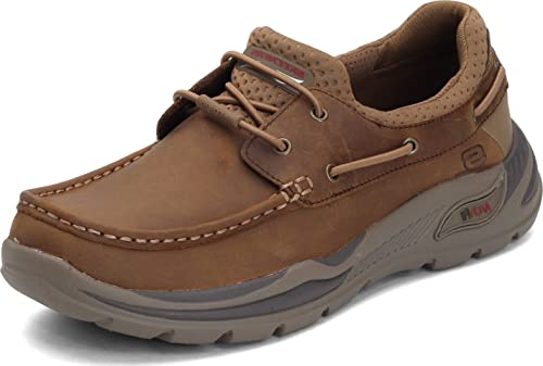 Skechers Men's, Arch Fit Motley - Hosco Boat Shoe Desert 10 M